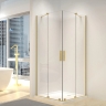 душевая кабина Rea Montana 90x90 стекло прозрачное, gold brushed (REA-K6636)