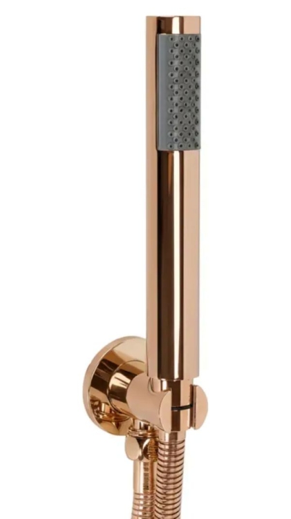 душевая система Rea Lungo Diamond скрытого монтажа, термостат, copper + box (REA-P6968)