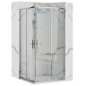 shower cabin Rea Punto 90x90 chrom safety glass, transparent (REA-K0867)