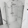shower cabin Rea Punto 90x90 chrom safety glass, transparent (REA-K0867)