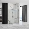 shower cabin Rea Punto 90x90 chrom safety glass, transparent (REA-K0867)