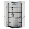 shower cabin Rea Concept Black 80x80 transparent glass (REA-K5479)