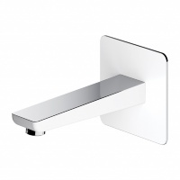 Caño de bañera Omnires Parma cromo/blanco (WDPARMACRB)