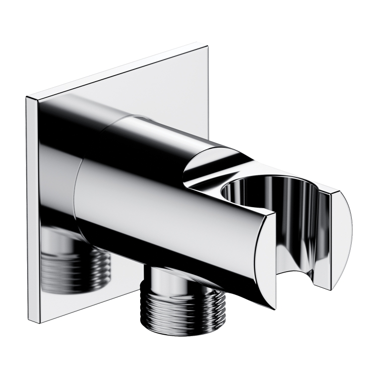 shower hose connection with holder Omnires chrome (8873C/KCR)