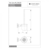 Escobilla de baño Omnires Art Line bronce antiguo (AL53620BR)