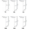 shower wall Rea Aero N 100x195 safety glass, transparent (REA-K7551)