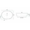 Lavabo Rea Lara 35x48,5 piedra (REA-U9888)