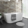 Bañera acrílica Rea Capri 150x75 + sifón + tapón clic/clack (REA-W9800)