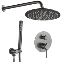Sistema de ducha Rea Lungo Grip tytan + caja de montaje oculta (REA-P8958)
