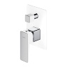 concealed bath and shower mixer Omnires Parma chrome/white (PM7435CRB)
