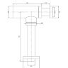 Omnires copper washbasin siphon (A186CP)
