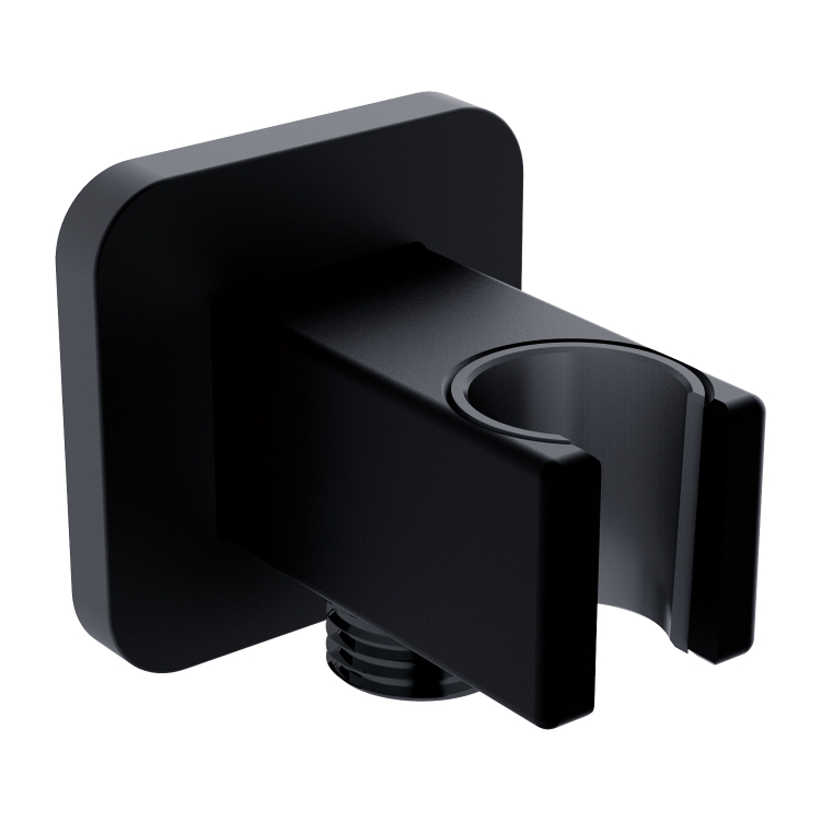 shower hose connection with holder Omnires black (8815BL)