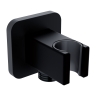 shower hose connection with holder Omnires black (8815BL)