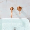 Mezclador de lavabo empotrado Rea Lungo cobre cepillado largo (REA-B4601)