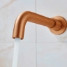 Mezclador de lavabo empotrado Rea Lungo cobre cepillado largo (REA-B4601)