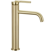 Mezclador de lavabo Rea Argon alto, oro cepillado (REA-B7802)