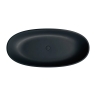 ванна Omnires Shell M+ 160х75 овальная matt black lava (SHELLWWZPBLV)