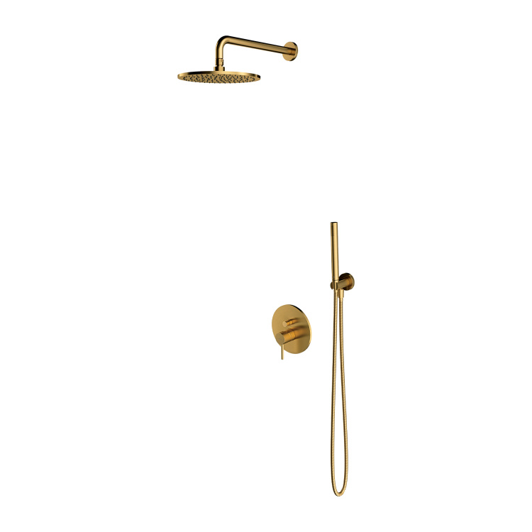 concealed shower system Omnires Y brushed gold (SYSY19GLB)