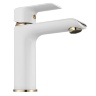 Mezclador de lavabo Rea Bloom blanco/dorado (REA-B9919)