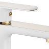 Mezclador de lavabo Rea Bloom blanco/dorado (REA-B9919)
