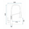 kitchen mixer tap Rea Spring chrome (REA-B9145)