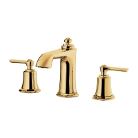 Mezclador de lavabo Omnires Armance, tres orificios, dorado (AM5214GL)