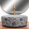 washbasin Rea Florisa 40x40 flowers (REA-U3308)