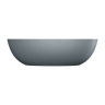Bañera independiente Omnires Shell de 175 x 78 cm, color gris ceniza (SHELL175WWAG)
