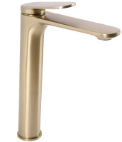 Mezclador de lavabo Rea Marco dorado mate, alto (REA-B4895)
