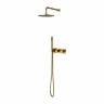 concealed shower system Omnires Contour brushed gold (SYSCT10GLB)