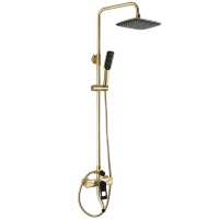 Sistema de ducha Rea Soul dorado/negro (REA-B9962)