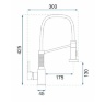 kitchen mixer tap Rea Spring black (REA-B4804)