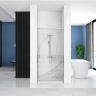 shower door Rea Rapid Swing 90x195 safety glass, transparent, chrome (REA-K5606)