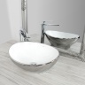 washbasin Rea Sofia 34.5x40.9 silver/white (REA-U0420)