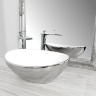 washbasin Rea Sofia 34.5x40.9 silver/white (REA-U0420)