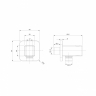 shower hose connection with holder Omnires chrome/white (8815CRB)