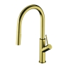 Omnires Bend Brushed Brass Kitchen Faucet (BE6455BSB)