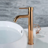 Mezclador de lavabo Rea Lungo oro rosa alto (REA-B6321)