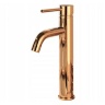 Mezclador de lavabo Rea Lungo oro rosa alto (REA-B6321)