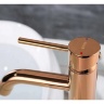 Mezclador de lavabo Rea Lungo oro rosa alto (REA-B6321)