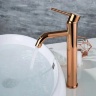 Mezclador de lavabo Rea Lungo oro rosa alto (REA-B6321)