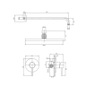 concealed shower system Omnires Y gold brushed (SYSY36GLB)