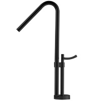 Mezclador de lavabo Rea Moris negro, alto (REA-B4833)
