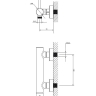 Omnires Y brushed copper bath and shower mixer (Y1240CPB)