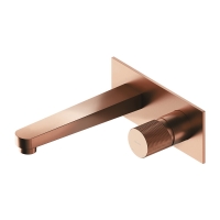 Mezclador de lavabo empotrado Omnires Contour, cobre cepillado (CT8015CPB)