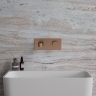 Mezclador de lavabo empotrado Omnires Contour, cobre cepillado (CT8015CPB)