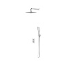 concealed shower system with thermostat Omnires Parma chrome/white (SYSPM17ACRB)