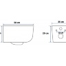 Inodoro Rea Mateo Rimless + instalación Grohe Rapid SL, llave (REA-C1258 + 38772001)