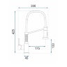 kitchen faucet Rea Spring nickel (REA-B4806)