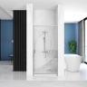 shower door Rea Rapid Swing 100x195 safety glass, transparent, chrome (REA-K5607)